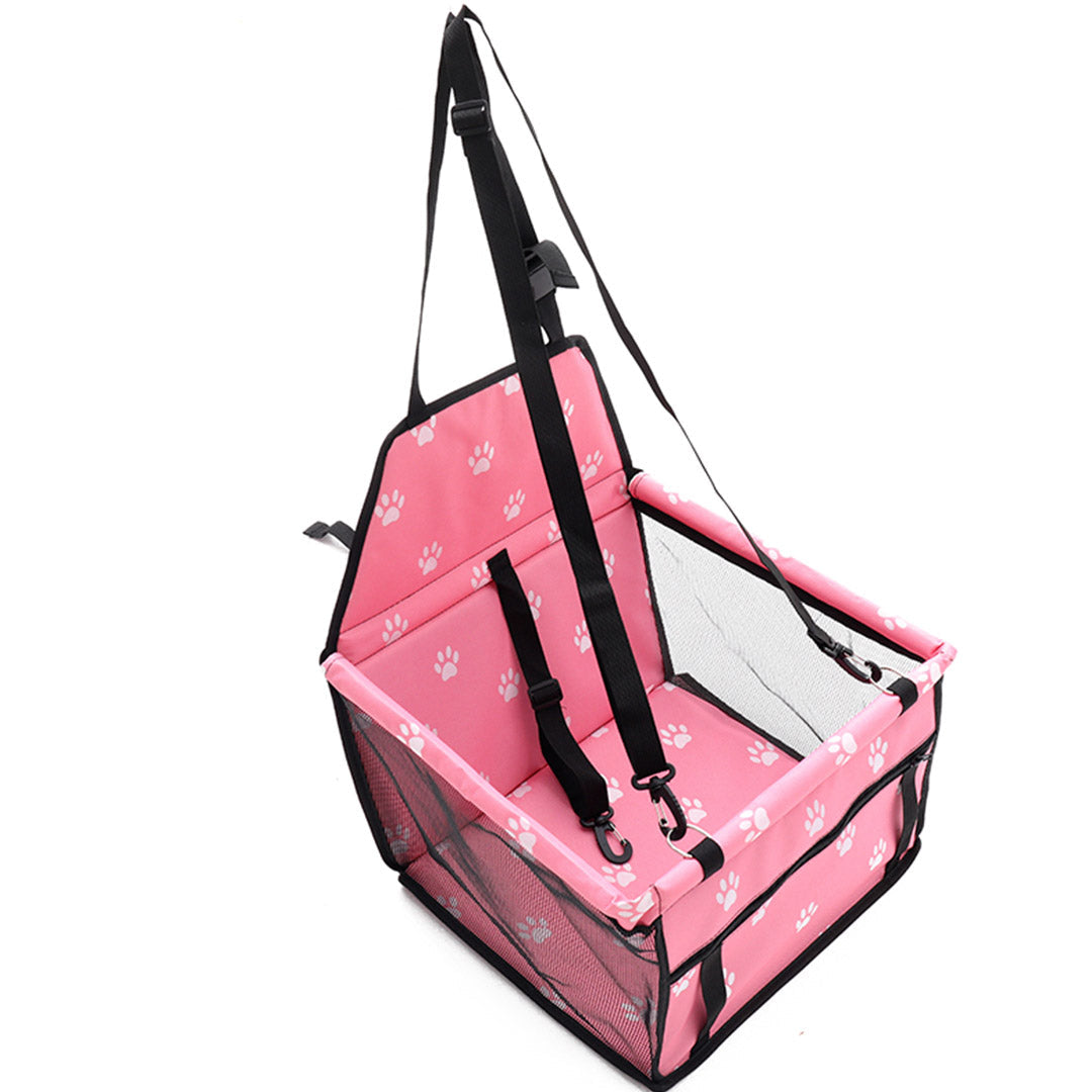 Waterproof Pet Booster Car Seat – Pink