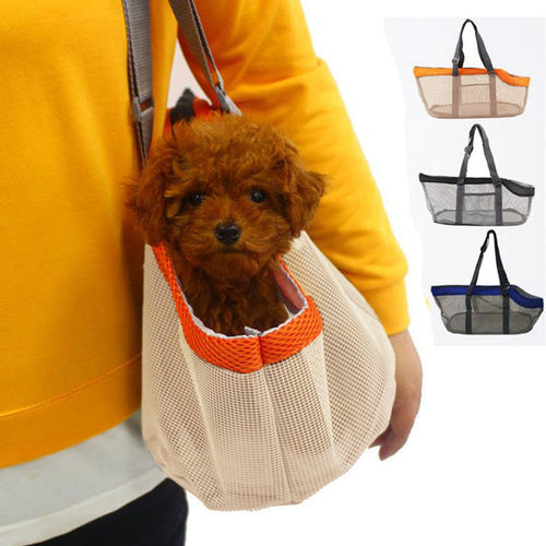 Breathable Mesh Pet Carrier Bag – Orange, 2-Pack
