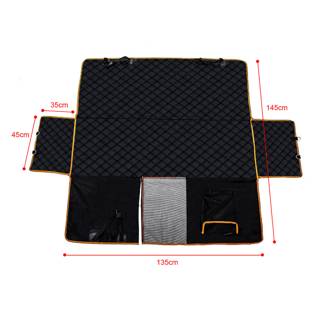 Waterproof Dog Car Seat Cover & Hammock – Black