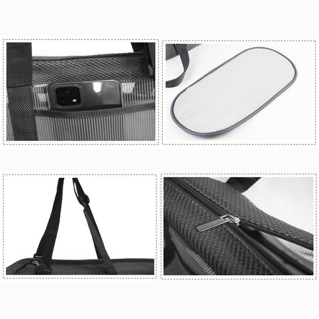 Breathable Mesh Pet Carrier Bag – Orange, 2-Pack