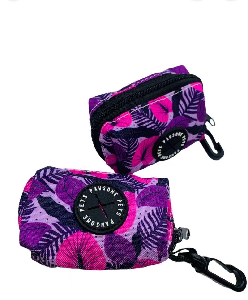 Dog Waste Bag Holder – Hawaii Purple Floral