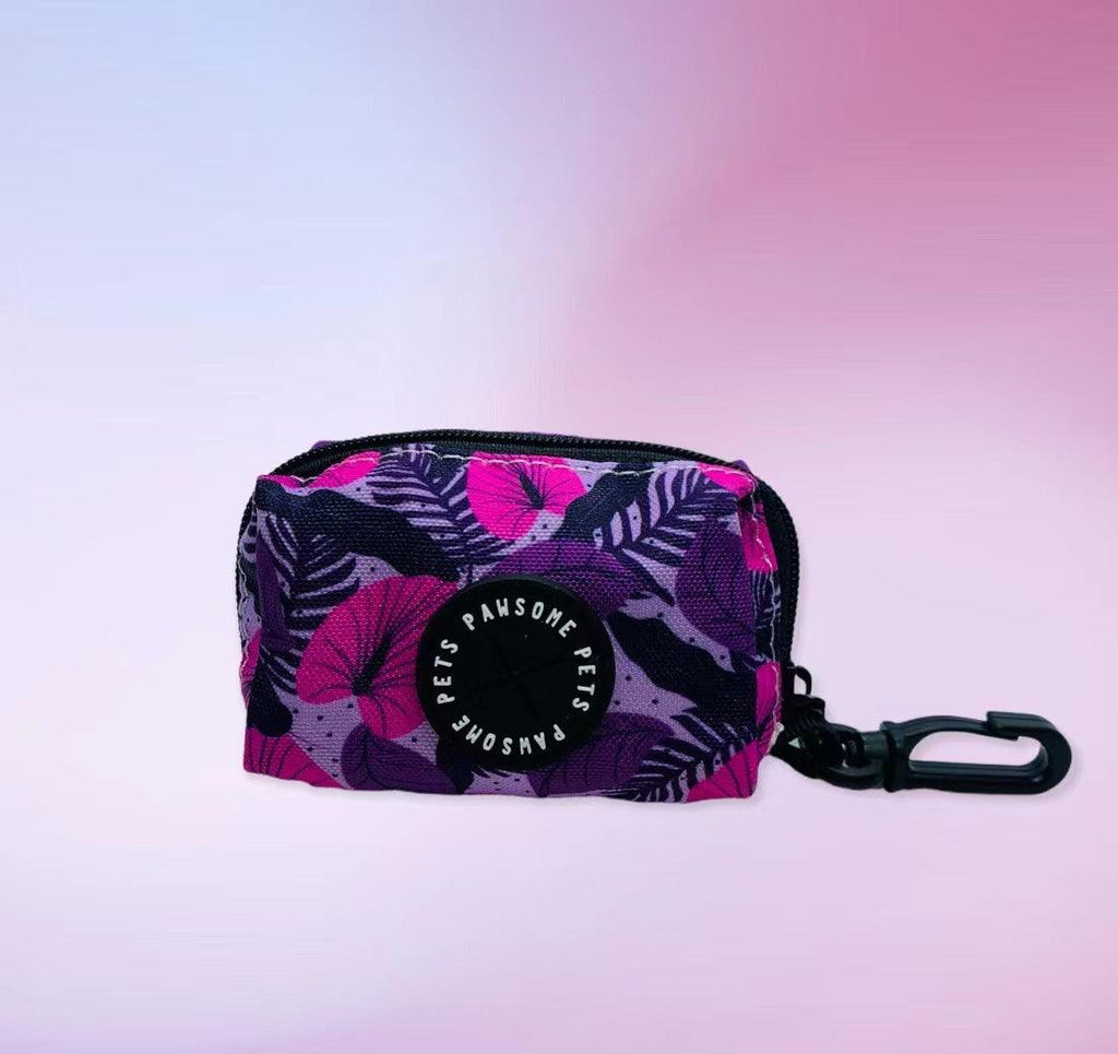 Dog Waste Bag Holder – Hawaii Purple Floral