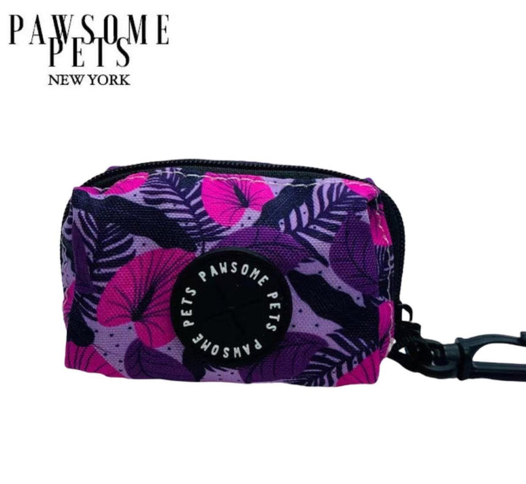 Dog Waste Bag Holder – Hawaii Purple Floral