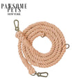 Hands-Free Dog Rope Leash – Cotton Coral