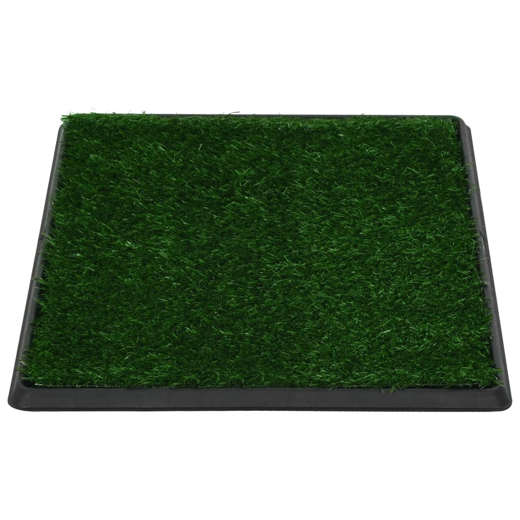 NNEVL Pet Toilet with Tray and Artificial Turf Green 64x51x3 cm WC