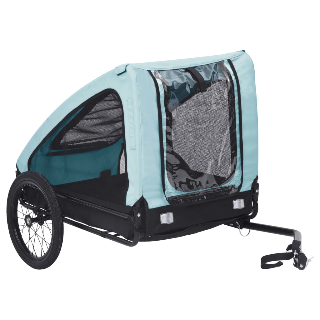 Pet Bike Trailer – Blue & Black