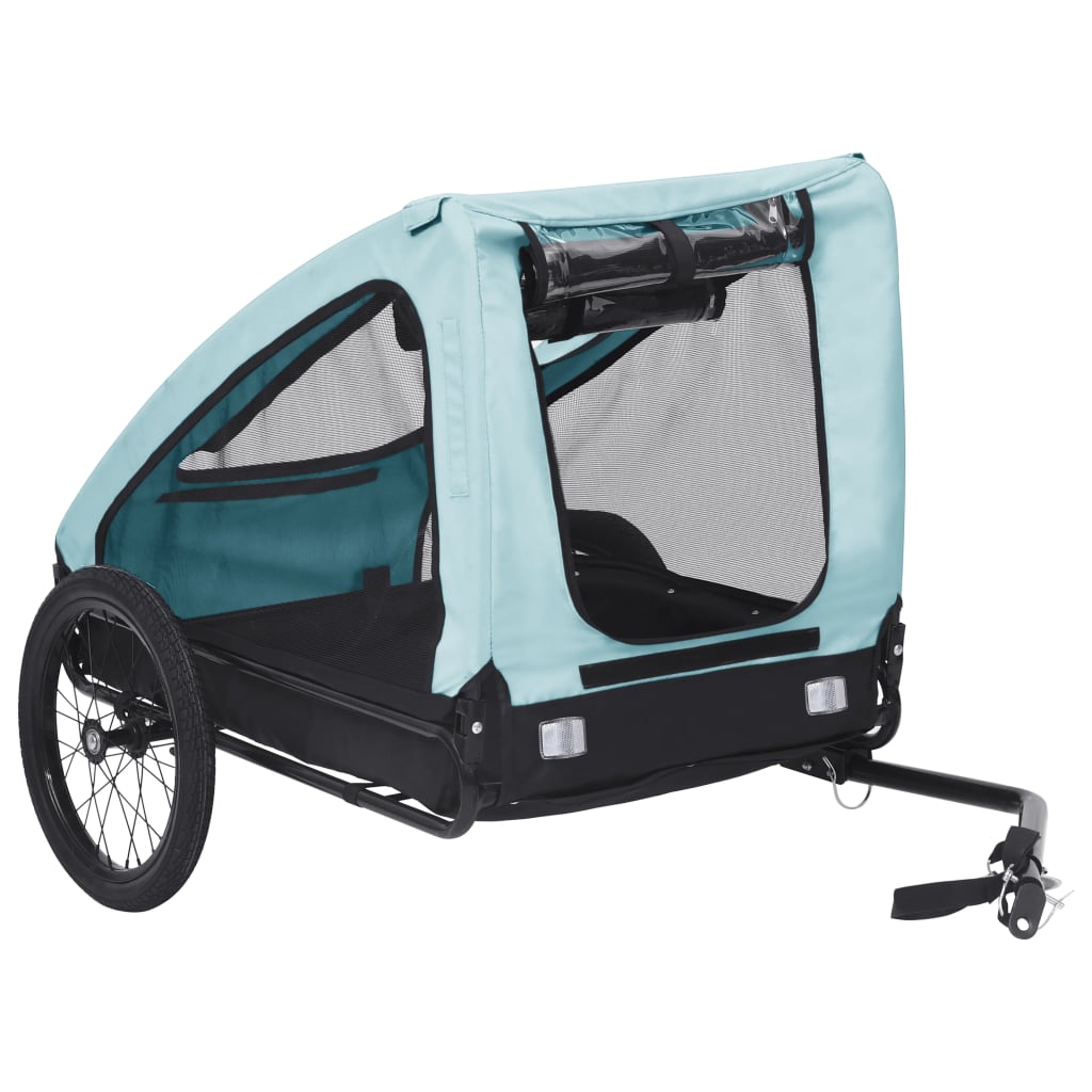 Pet Bike Trailer – Blue & Black