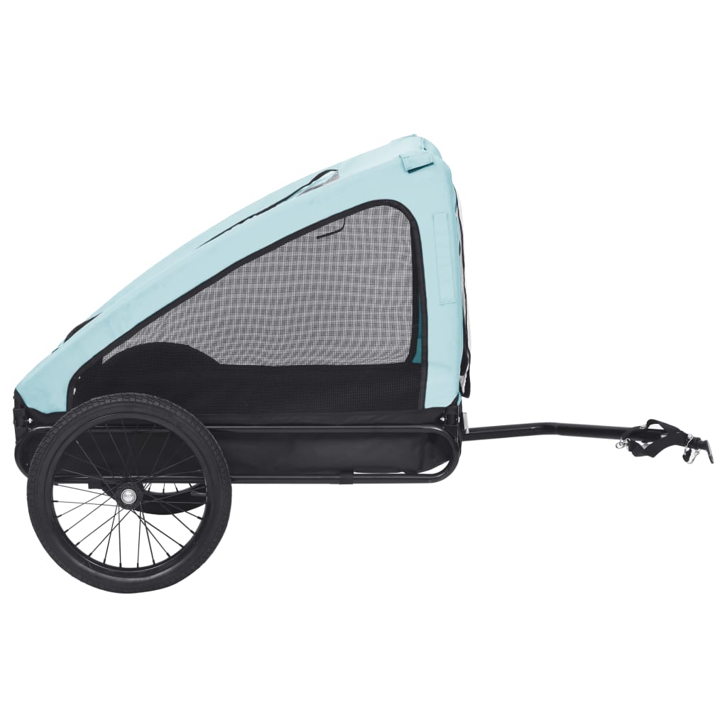 Pet Bike Trailer – Blue & Black