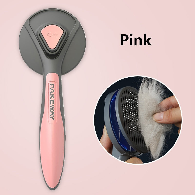 Self-Cleaning Pet Grooming Brush for Dogs & Cats
