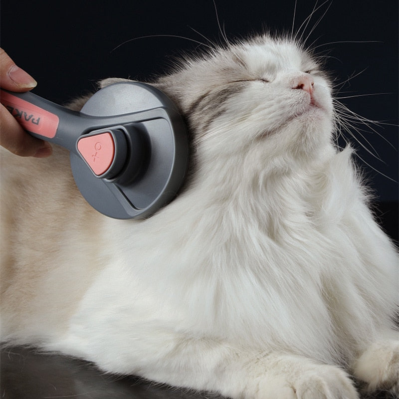 Self-Cleaning Pet Grooming Brush for Dogs & Cats