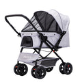 PaWz Pet Stroller Pram – Dog & Cat Carrier, Grey