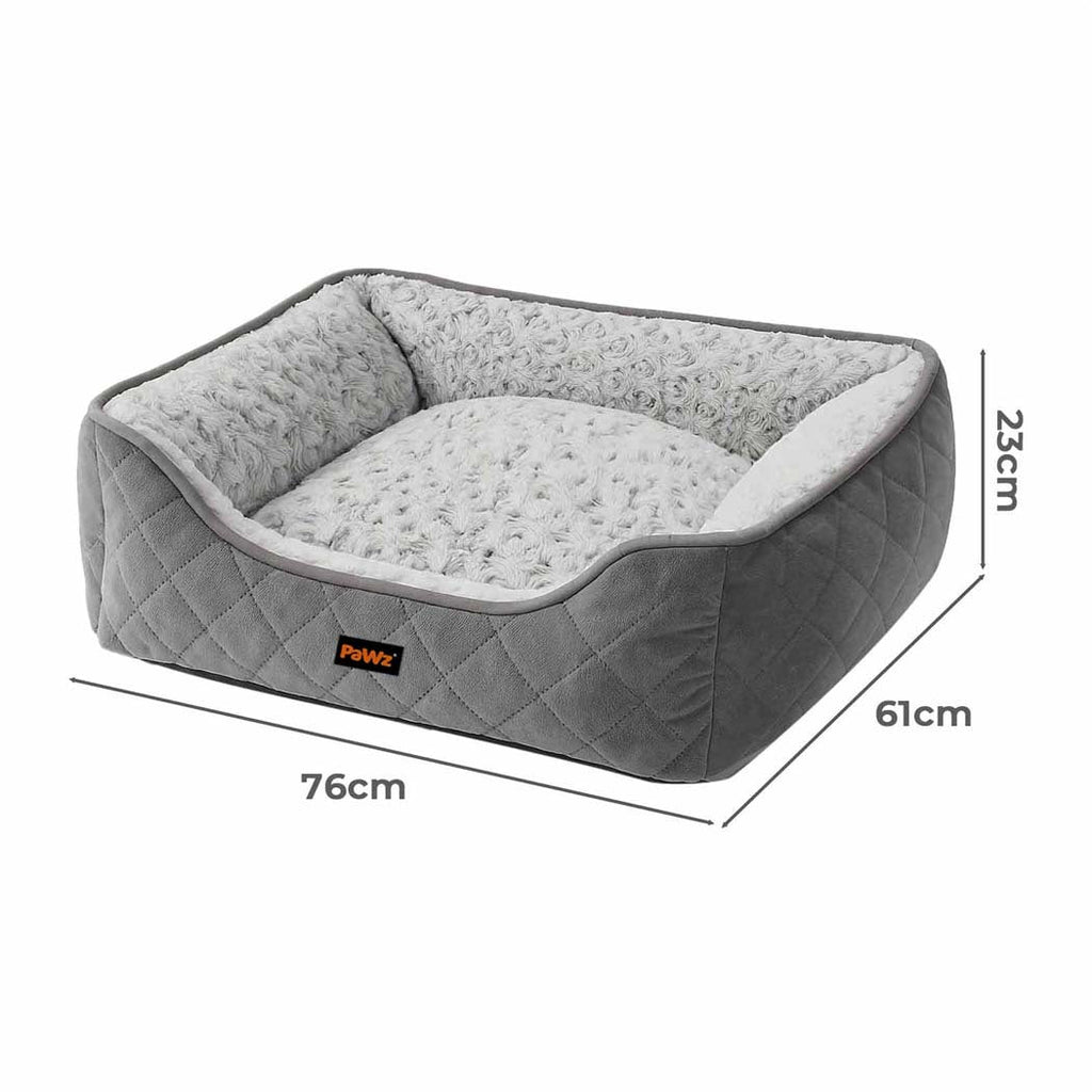 Pawz Pet Dog Calming Bed Fluffy Washable Cushion L