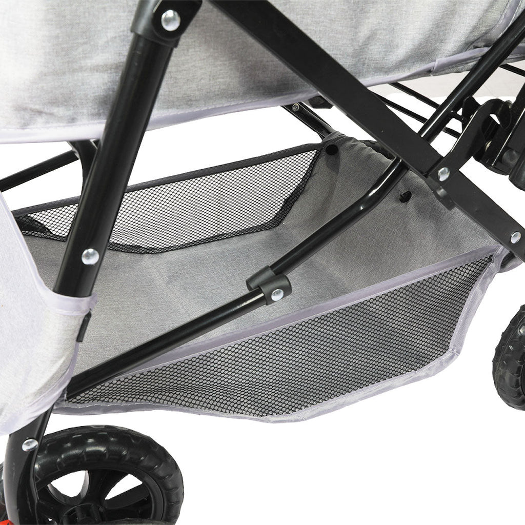 PaWz Pet Stroller Pram – Dog & Cat Carrier, Grey